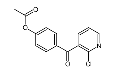 3-(4-ACETOXYBENZOYL)-2-CHLOROPYRIDINE结构式