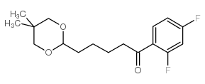 2',4'-DIFLUORO-5-(5,5-DIMETHYL-1,3-DIOXAN-2-YL)VALEROPHENONE结构式