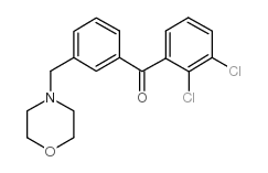 2,3-DICHLORO-3'-MORPHOLINOMETHYL BENZOPHENONE结构式