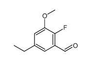 5-ethyl-2-fluoro-3-methoxybenzaldehyde Structure