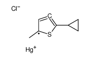 chloro-(2-cyclopropyl-5-methylthiophen-3-yl)mercury结构式