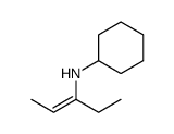 N-pent-2-en-3-ylcyclohexanamine Structure