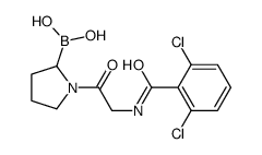 [1-[2-[(2,6-dichlorobenzoyl)amino]acetyl]pyrrolidin-2-yl]boronic acid结构式