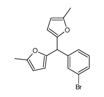 2-[(3-bromophenyl)-(5-methylfuran-2-yl)methyl]-5-methylfuran结构式