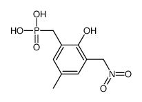 [2-hydroxy-5-methyl-3-(nitromethyl)phenyl]methylphosphonic acid Structure