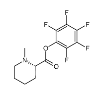 (S)-1-Methyl-piperidine-2-carboxylic acid pentafluorophenyl ester Structure