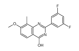 2-(3,5-difluorophenyl)-7-methoxy-8-methyl-1H-quinazolin-4-one Structure