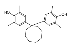 4-[1-(4-hydroxy-3,5-dimethylphenyl)cyclooctyl]-2,6-dimethylphenol结构式