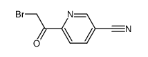 2-bromo-1-(5-cyanopyridin-2-yl)ethanone结构式