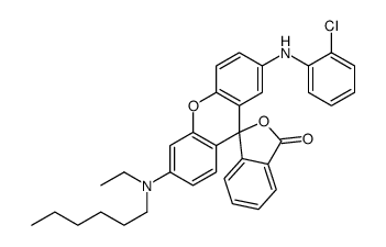 2'-[(2-chlorophenyl)amino]-6'-(ethylhexylamino)spiro[isobenzofuran-1(3H),9'-[9H]xanthene]-3-one structure