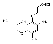 4,6-双(2-羟乙氧基)-M-苯二胺 HCL结构式