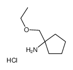 1-(ethoxymethyl)cyclopentan-1-amine,hydrochloride Structure