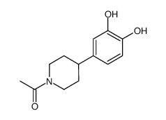 Piperidine, 1-acetyl-4-[4,5-dihydroxyphenyl]- Structure