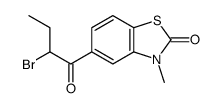 5-(2-bromobutanoyl)-3-methyl-1,3-benzothiazol-2-one Structure