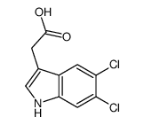 5,6-二氯-3-吲哚乙酸结构式