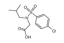 N-Isobutyl-N-(4-chlor-benzolsulfonyl)-aminoessigsaeure Structure