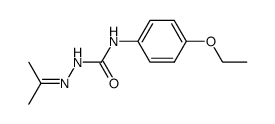 aceton-[4-(4-ethoxy-phenyl)-semicarbazone]结构式