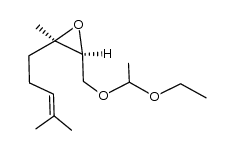 (6R,7S)-6,7-epoxy-2,6,9-trimethyl-8,10-dioxa-2-tridecene结构式