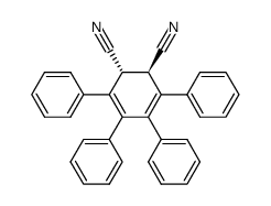 1,2,3,4-tetraphenyl-trans-5,6-dicyano-1,3-cyclohexadiene结构式