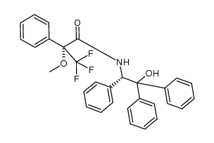 (R)-3,3,3-trifluoro-N-((S)-2-hydroxy-1,2,2-triphenylethyl)-2-methoxy-2-phenylpropanamide Structure