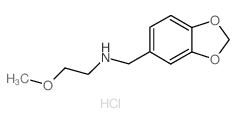 Benzo[1,3]dioxol-5-ylmethyl-(2-methoxy-ethyl)-amine hydrochloride结构式