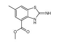 4-Benzothiazolecarboxylicacid,2-amino-6-methyl-,methylester(9CI) structure