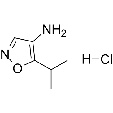 5-(propan-2-yl)-1,2-oxazol-4-amine hydrochloride结构式