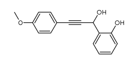 1-(2-hydroxyphenyl)-3-(4-methoxyphenyl)prop-2-yn-1-ol结构式