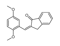 2-[(2,5-dimethoxyphenyl)methylidene]-3H-inden-1-one结构式