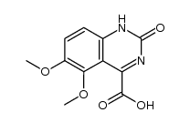 (5,6-Dimethoxy-2(1H)-quinazolinon-4-yl)carboxylic acid结构式