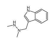 1-(1H-indol-3-ylmethyl)-1,2-dimethylhydrazine Structure