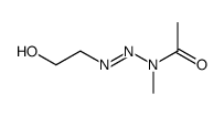 3-acetyl-1-(2-hydroxyethyl)-3-methyltriazene结构式