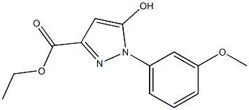 5-hydroxy-1-(3-methoxyphenyl)-1H-pyrazole-3-carboxylic acid ethyl ester Structure