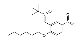 N-tert-butyl-α-(2-hexyloxy-5-nitrophenyl)nitrone Structure