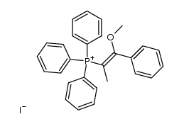 (Z)-(1-methoxy-1-phenylprop-1-en-2-yl)triphenylphosphonium iodide Structure