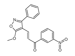 3-(5-methoxy-3-phenyl-1,2-oxazol-4-yl)-1-(3-nitrophenyl)prop-2-en-1-one结构式