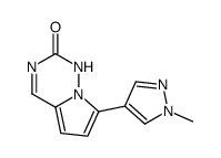 7-(1-methylpyrazol-4-yl)-1H-pyrrolo[2,1-f][1,2,4]triazin-2-one Structure