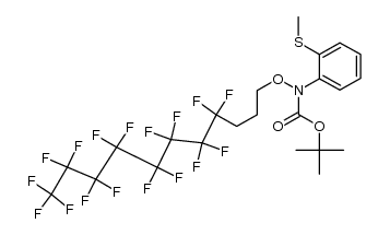 tert-butyl 2-(methylthio)phenyl(3-perfluorooctylpropoxy)carbamate结构式