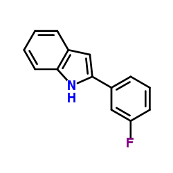 2-(3-Fluorophenyl)-1H-indole Structure