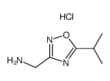 (5-异丙基-1,2,4-噁二唑-3-基)甲胺盐酸结构式