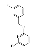 2-bromo-6-(3-fluorobenzyloxy)pyridine Structure