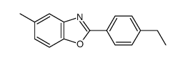 2-(4-Ethyl-phenyl)-5-methyl-benzooxazole Structure