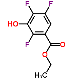 Ethyl 2,4,5-trifluoro-3-hydroxybenzoate structure