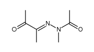 acetic acid-[methyl-(1-methyl-2-oxo-propylidene)-hydrazide] Structure