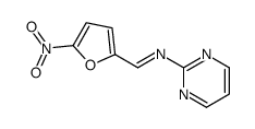 (E)-1-(5-nitrofuran-2-yl)-N-pyrimidin-2-ylmethanimine结构式