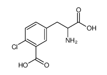 5-(2-amino-2-carboxyethyl)-2-chlorobenzoic acid Structure