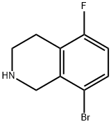 8-溴-5-氟-1,2,3,4-四氢异喹啉结构式