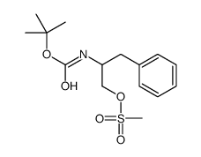 [2-[(2-methylpropan-2-yl)oxycarbonylamino]-3-phenylpropyl] methanesulfonate Structure