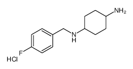 N-(4-Fluoro-benzyl)-cyclohexane-1,4-diamine hydrochloride结构式