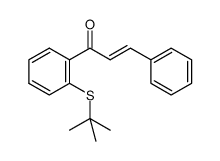 1-[2-(1,1-dimethylethylsulfanyl)phenyl]-3-phenylprop-2-en-1-one Structure